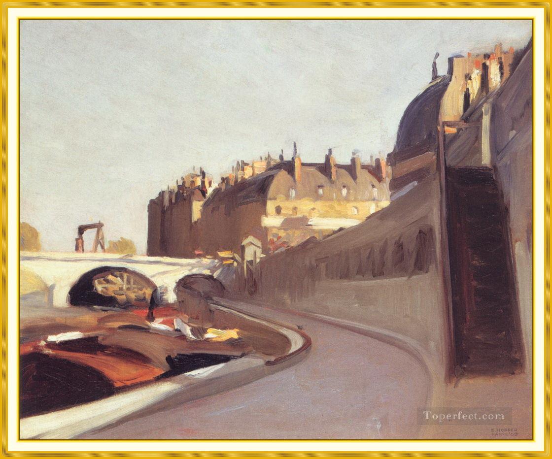 the quaid grand augustins Edward Hopper Oil Paintings